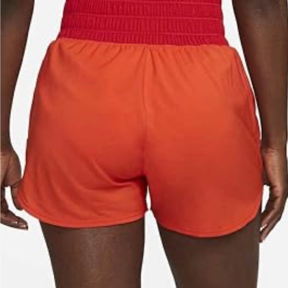 Nike Women's Ultra High Waisted 3" Brief-Lined Shorts - Picante Red S - Picture 2 of 4